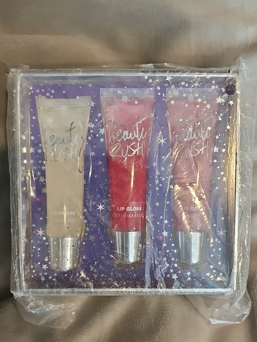 NIB Victoria's Secret Lip Gloss Beauty Rush Set Of 3